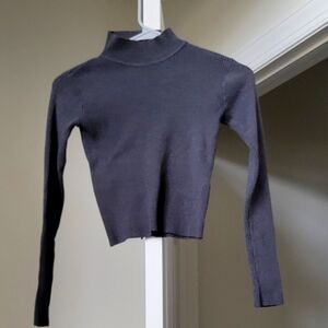 Women warm long sleeve black